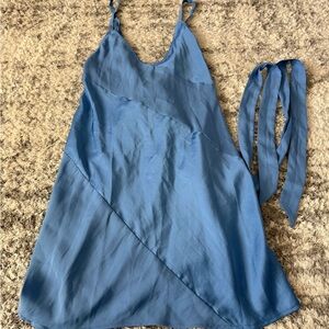 Elegant Blue Women's Dress